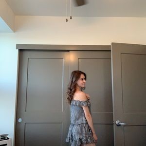 Billabong Black and White Checkered Set